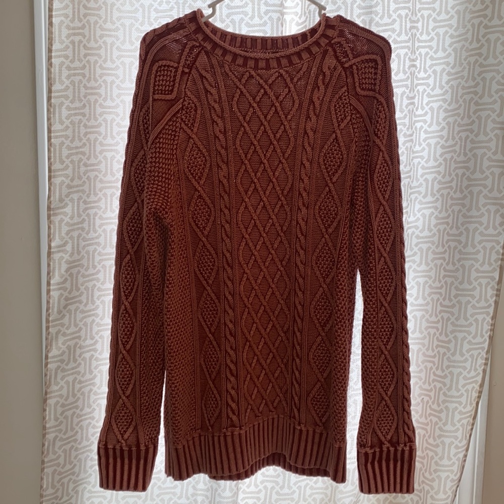 LL Bean Signature cable knit sweater
